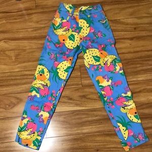Nina martini fruit print pants for girls